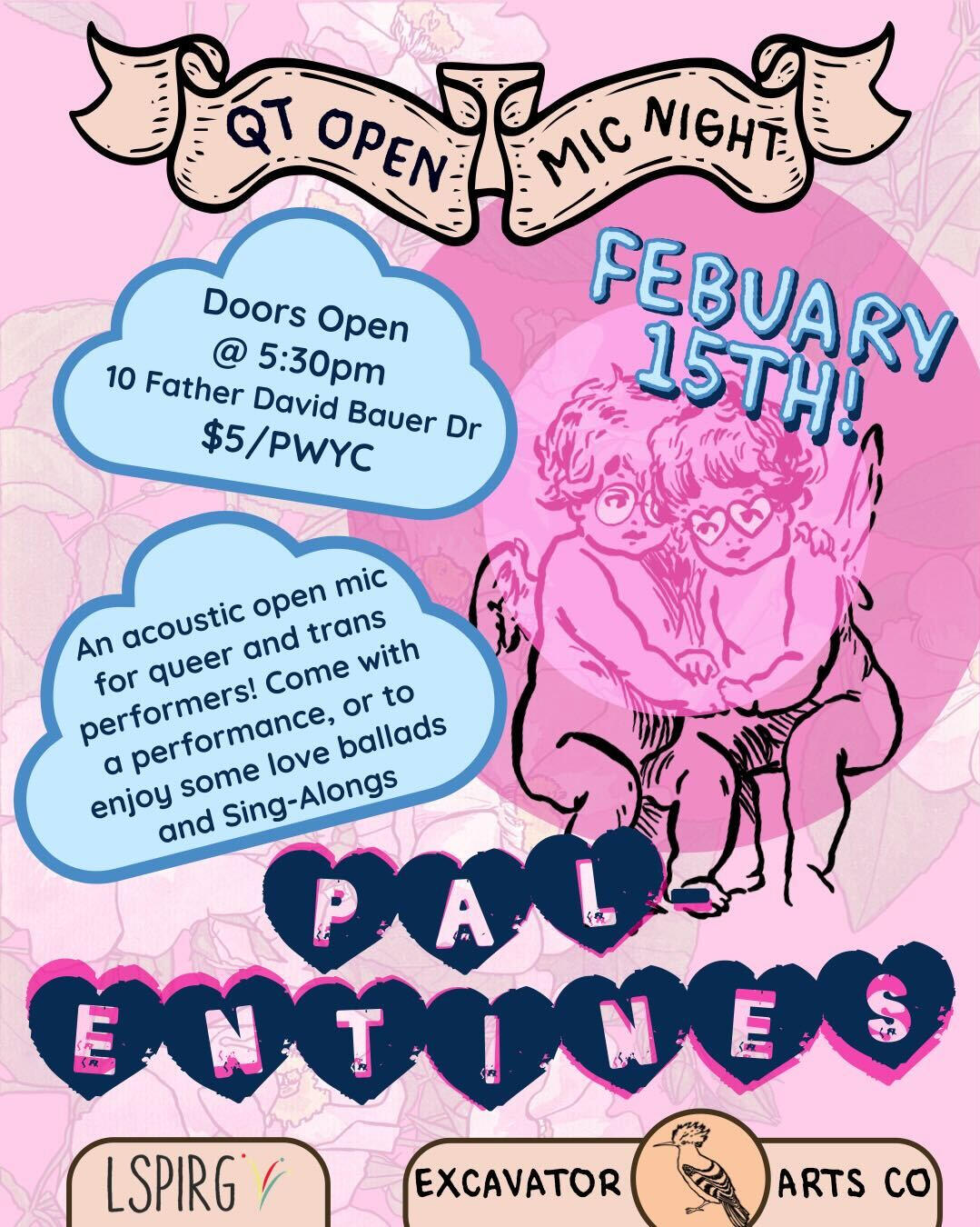 Feb 15th QT Open Mic poster