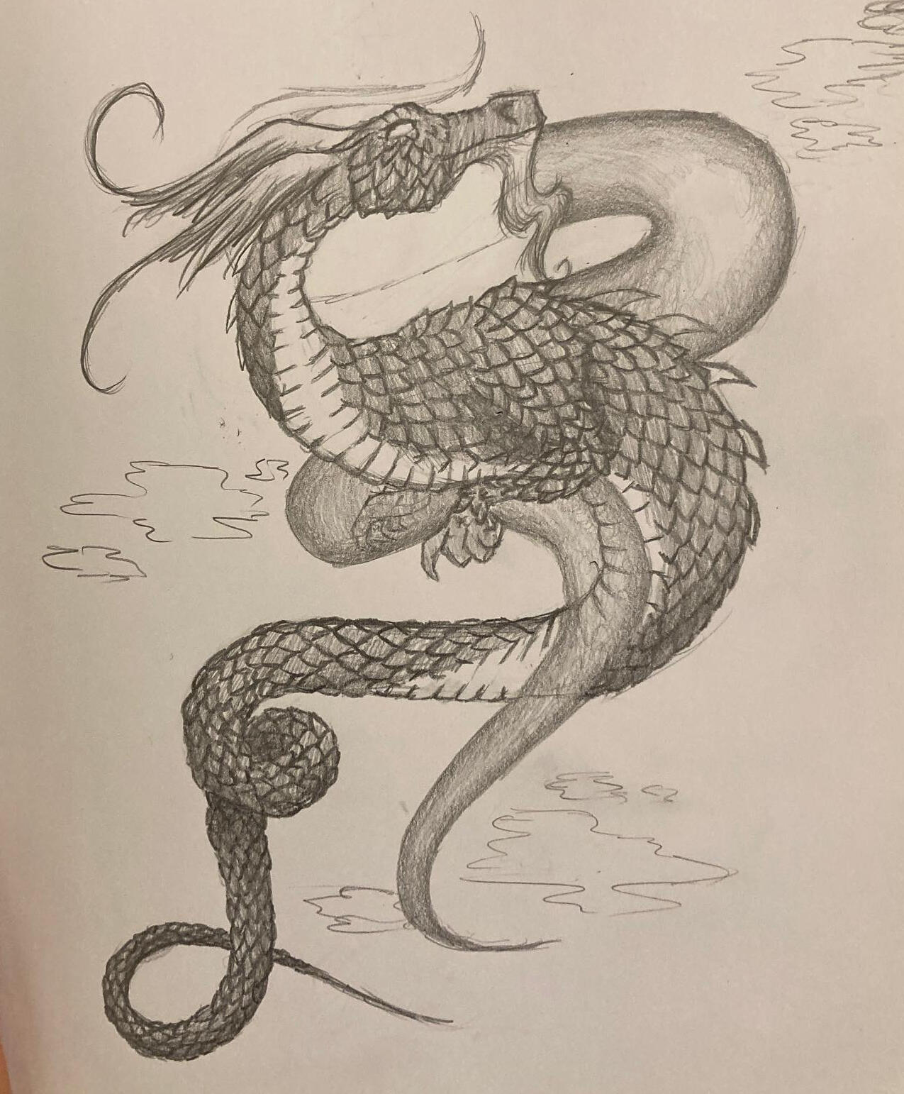 Sketch of a dragon